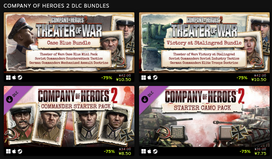 开发商Relic25周年特惠 最高可享1.5折优惠