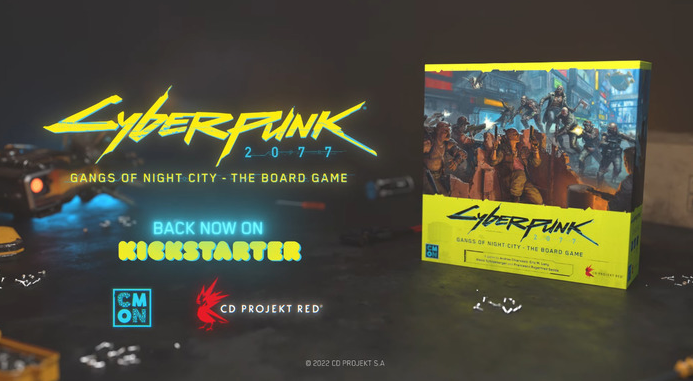 《赛博朋克2077》实体桌游公开众筹目标快速达成
