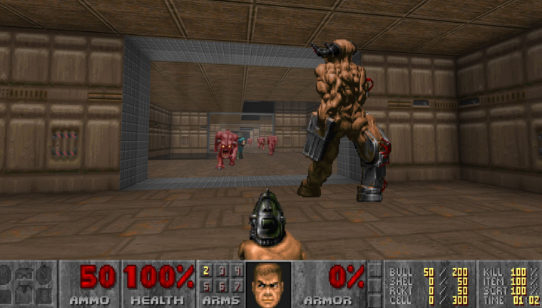 老牌子《毁灭战士》互换引擎GZDoom更新了新的镜像功能。