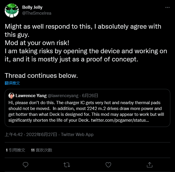 V社：Steam Deck固态改装会大幅减短寿命