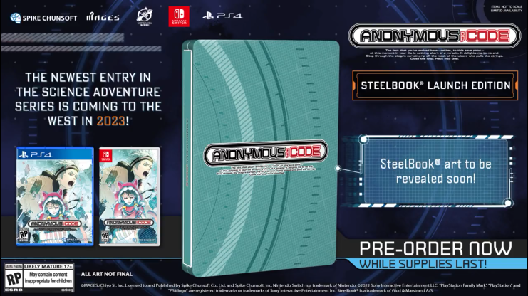 MAGES科学ADV《匿名代码》将于2023年登陆Steam