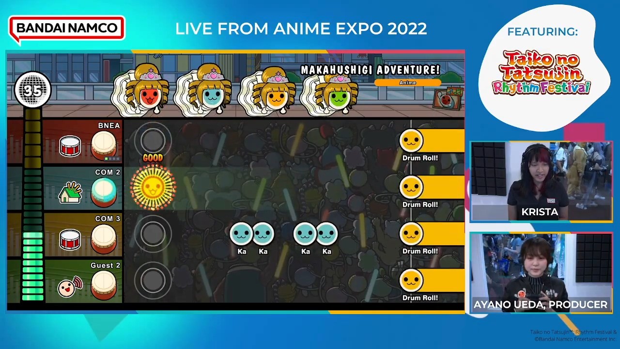 《太鼓之达人 咚咚雷音祭》视频演示对战和乐队模式