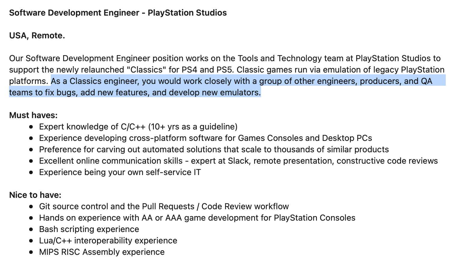 索尼招聘新软件工程师 帮助开发经典<a href=