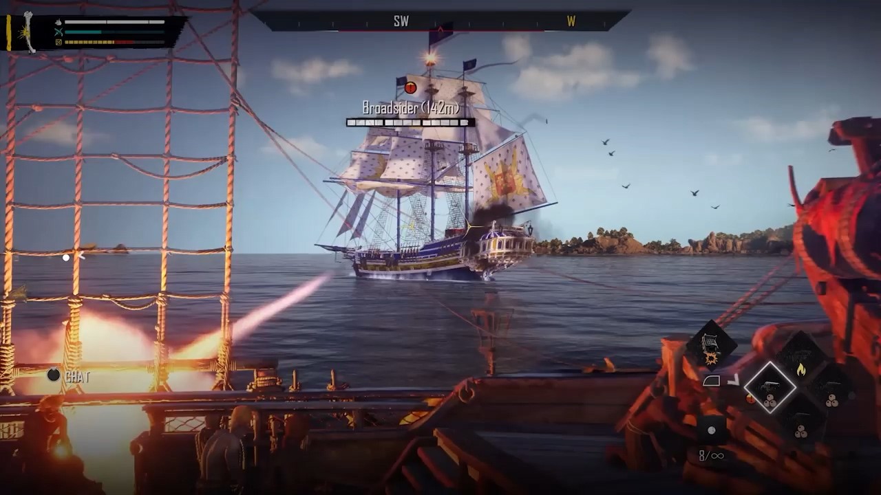 《碧海黑帆》新战斗视频 展示攻击、自定义和进度