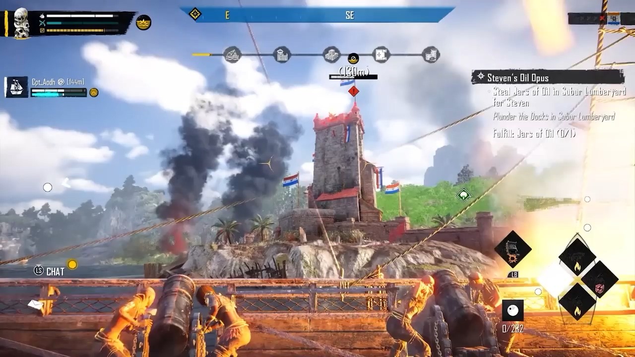 《碧海黑帆》新战斗视频显示攻击、定制和进度。