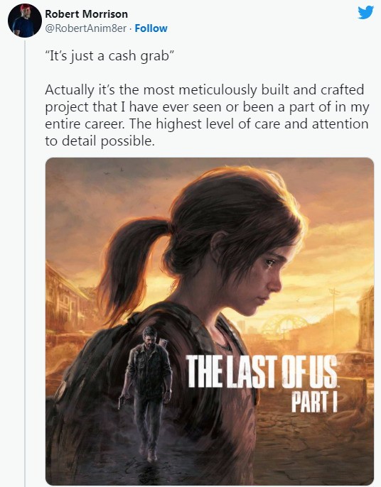 《最后的生还者》重制版开发者回应高昂定价：不是抢钱