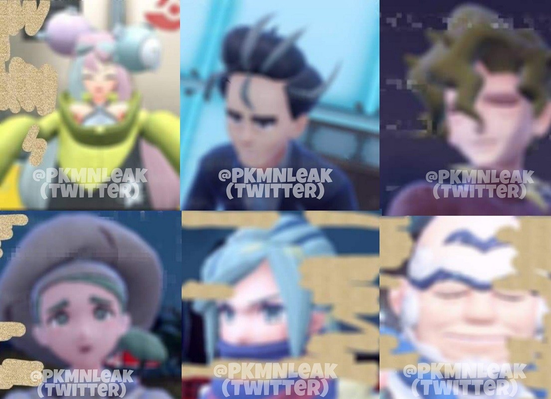 《宝可梦：朱/紫》三男三女道场主截图泄露