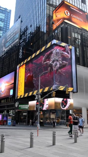 《生化危机》网飞真人剧开播 街头展示裸眼3D广告