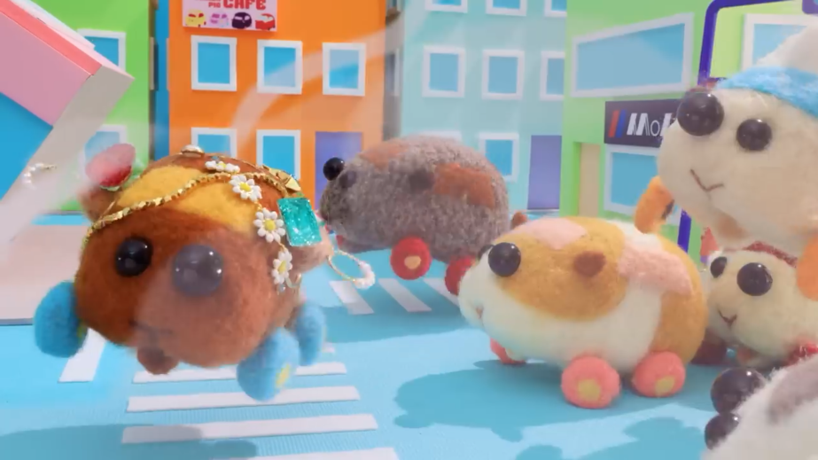 视频截图《天竺鼠车车》是一部日本定格动画,导演是日朝夕.