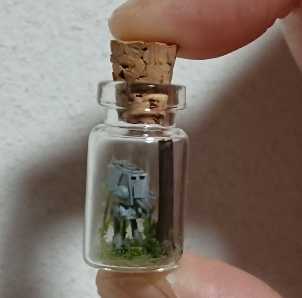 瓶中奇妙世界 《星球大战》粉丝打造精致瓶中情景模型