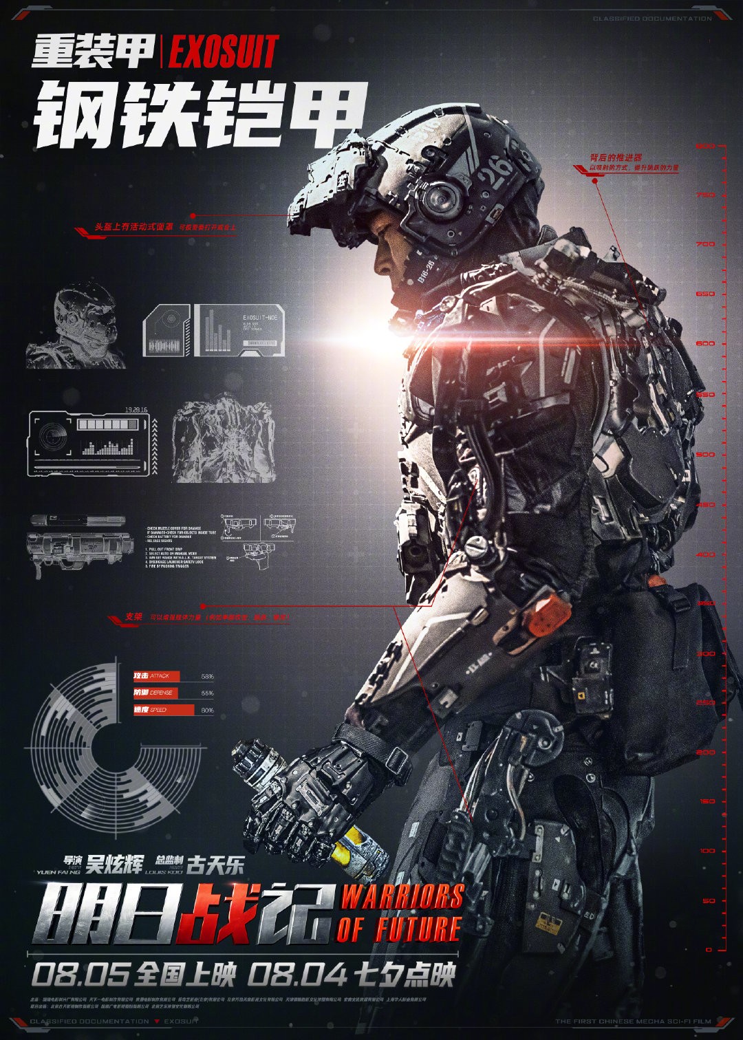 Movie《明日战记》新海报展现威武机甲造型。