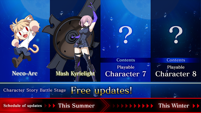 《月姬格斗 TYPE LUMINA》新的免费DLC将于今年夏天推出。