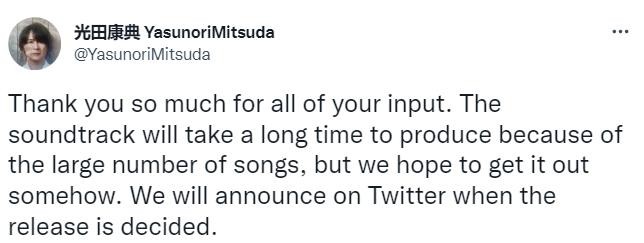 作曲家康成广田说《异度神剑3》OST还需要时间制作。