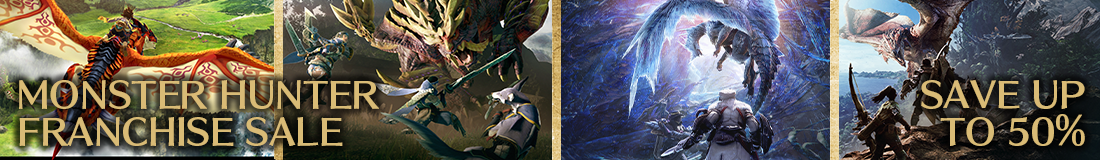 Steam《怪物猎人》系列优惠销售，多款作品，平历史低推广