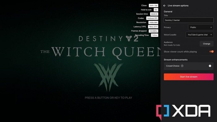 GoogleStadia服务欢迎派对流直播功能的增强