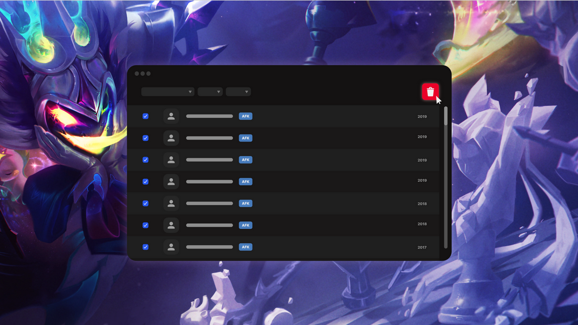 Fist将开始删除《英雄联盟》国际服务的非活动帐号。