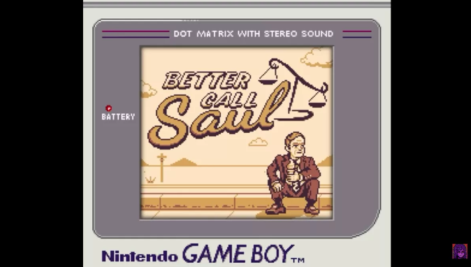 《绝命毒师》衍生剧《风骚律师》被改编成原GB游戏8BIT风演绎。