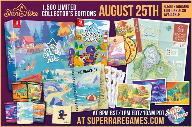 《短途旅行》限量实体版8月25日公开发售。