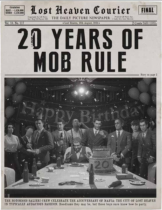 《黑手党》官方表示，新作的开发还需要几年时间。