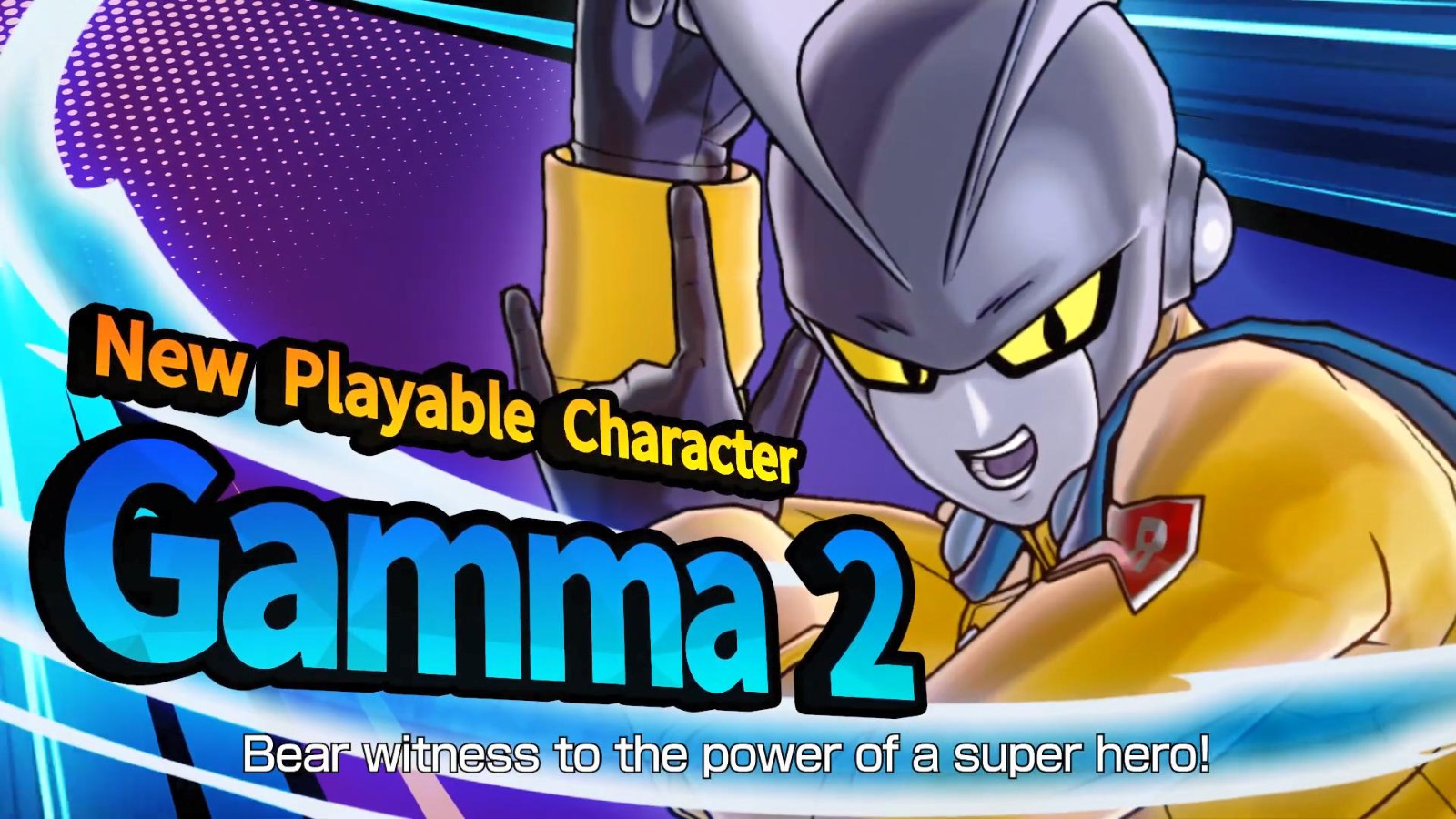 《龙珠：超宇宙2》获取电影《龙珠超：超级英雄》DLC第一个角色“伽马二号”