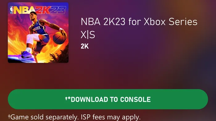 Xb/s版本《NBA 2K23》启动预加载需要152GB内存空间。