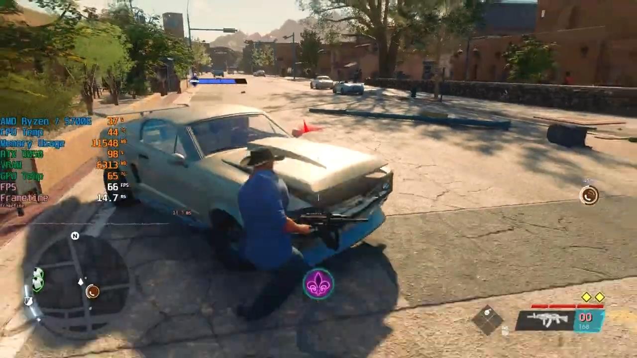 《黑道圣徒：重启版》不用显卡也可以运行。玩核显还不错。