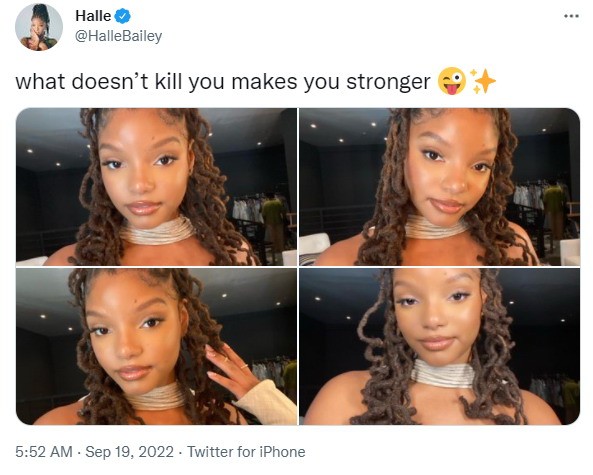 《小美人鱼》女主被网络攻击后自拍:艰辛困苦俞如玉成