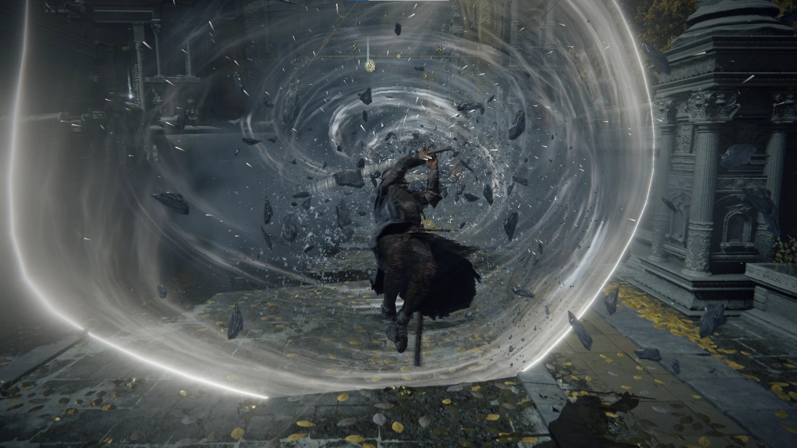 《艾尔登法环》酷炫动作Mod的华丽砍杀可以闪现。