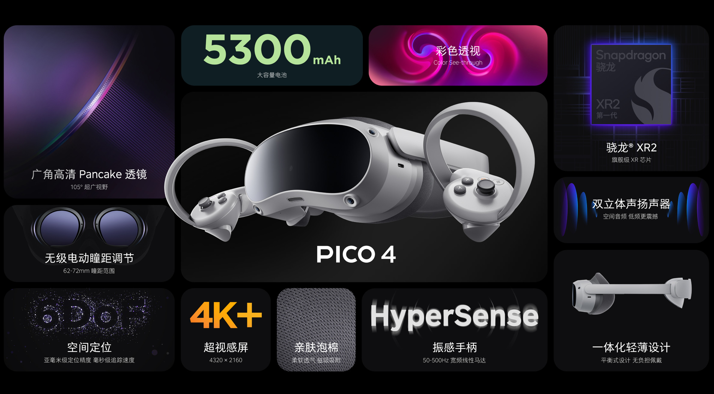 字节跳动VR一体机Pico4国行发布2499元。