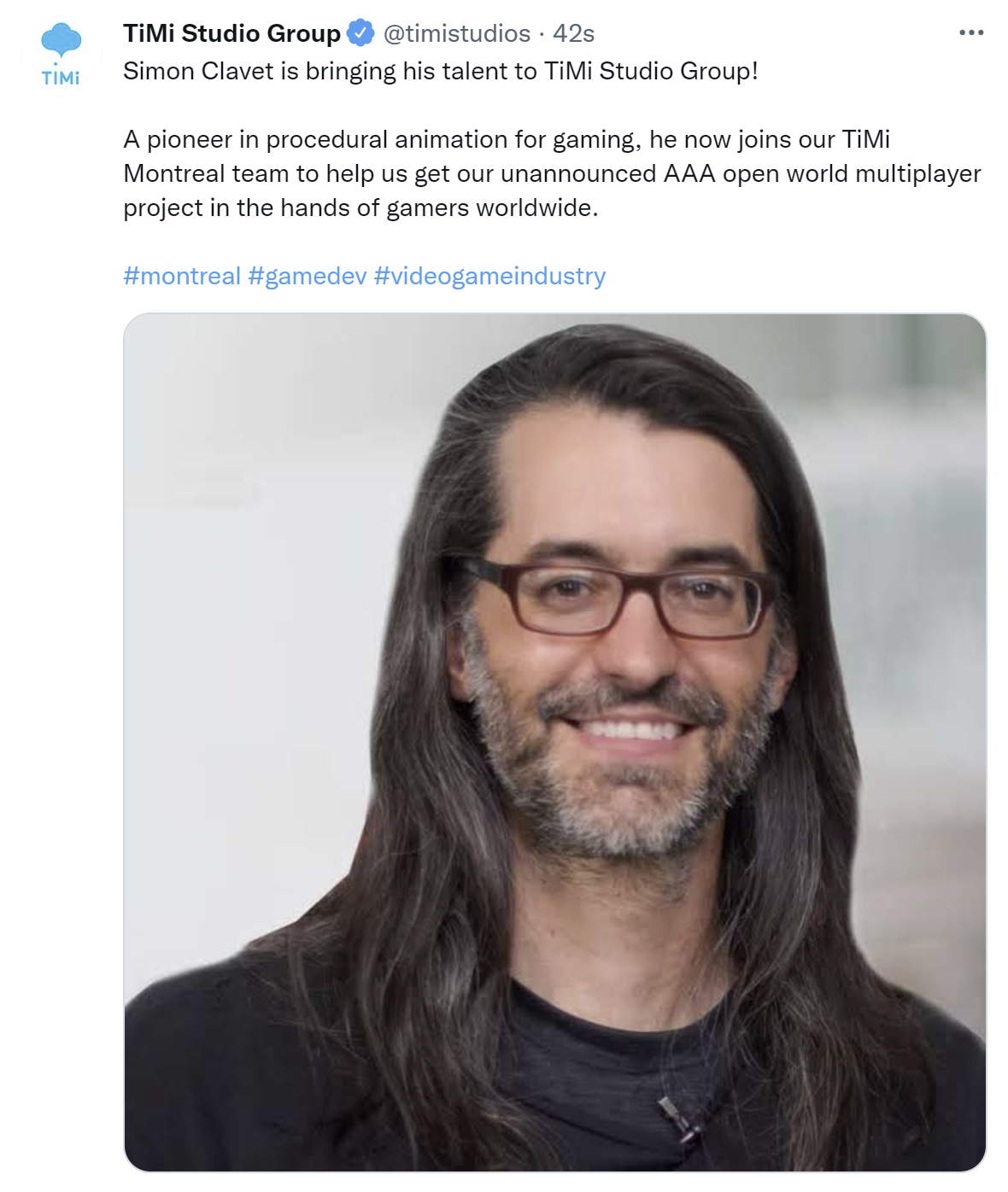 运动匹配之父西蒙·克拉维特(SimonClavet)宣布，他将加入梅田·蒙特娄公司，参与游戏的开发。