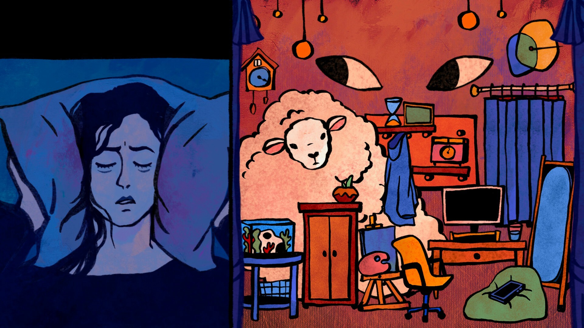 你最近睡得好吗？简短互动点击游戏《失眠》现提供免费试用。