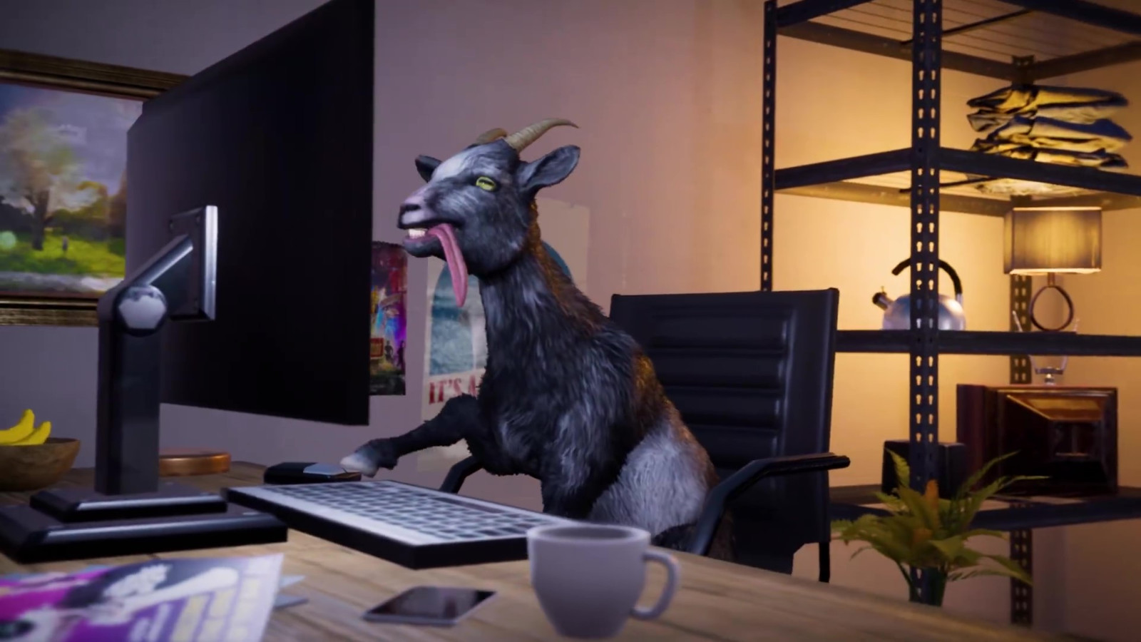 《模拟山羊3》联动《堡垒之夜》买游戏送皮肤。