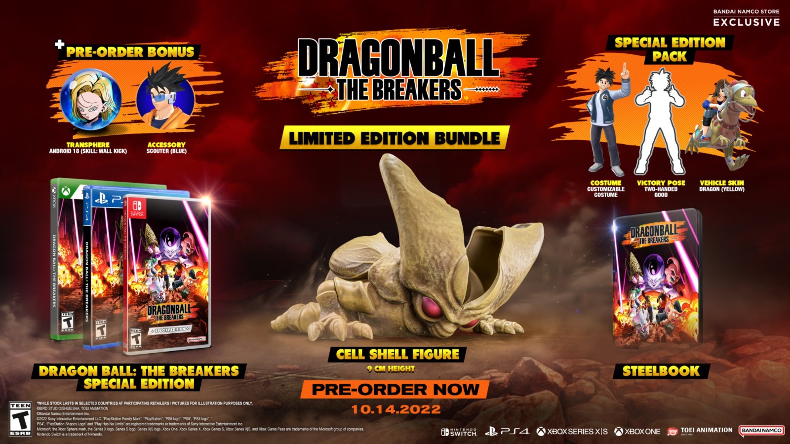 《七龙珠：破界斗士》限量送9CM沙鲁款。