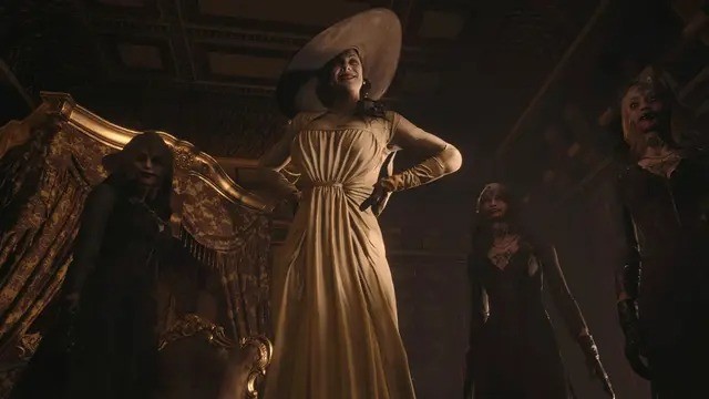 《生化危机8》女吸血鬼太大了。DLC为了好玩把她缩小了。