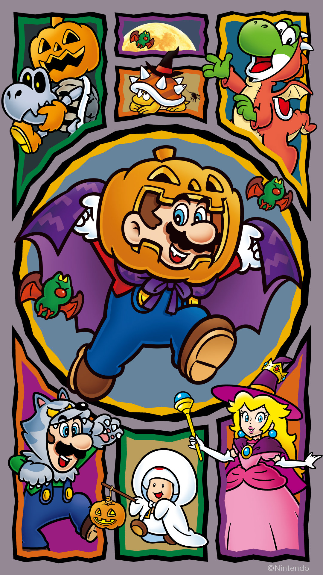 任天堂免费提供2022张万圣节特别壁纸。