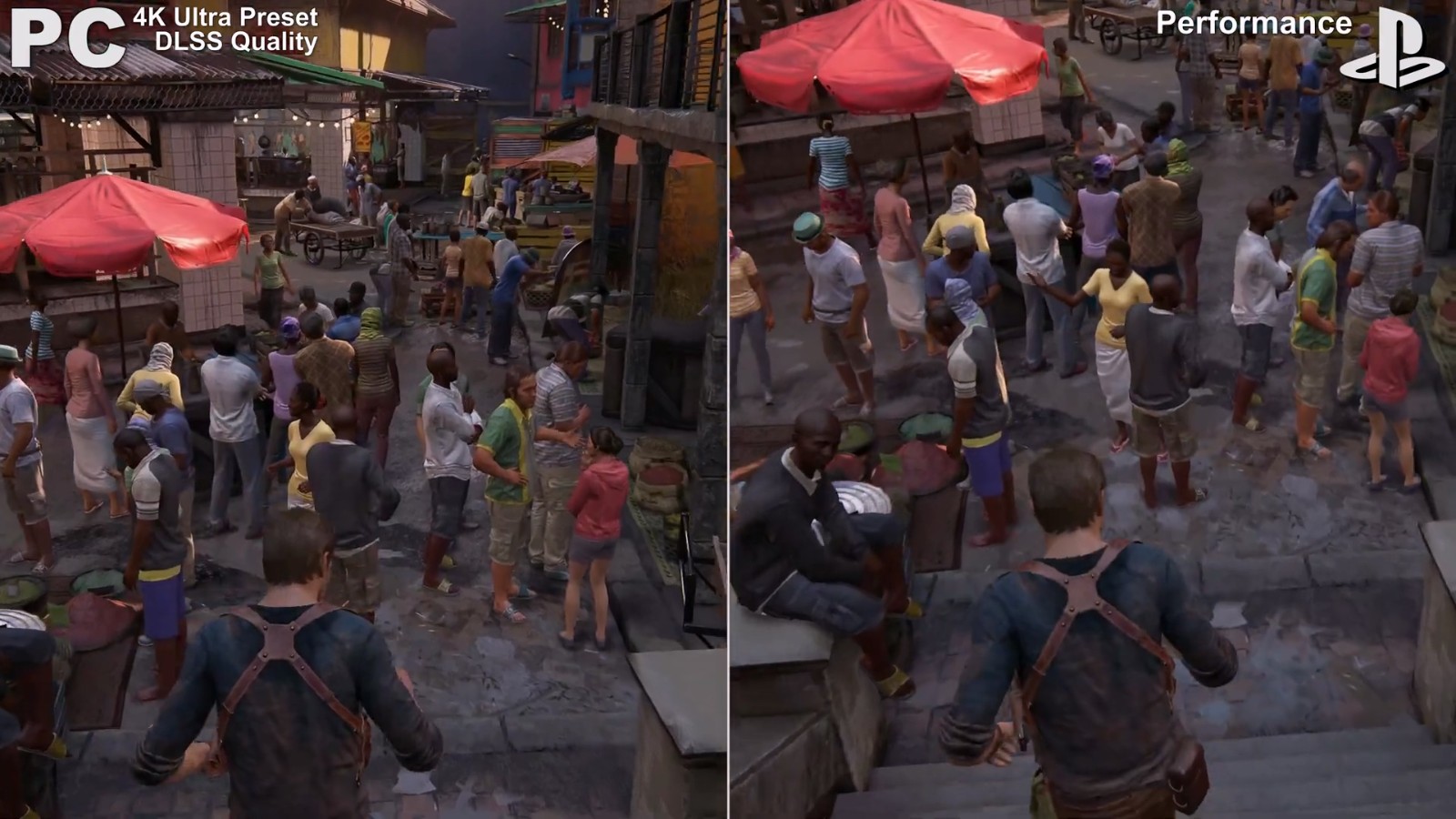 《神秘海域：盗贼遗产合集》PCvsPS5效果视频