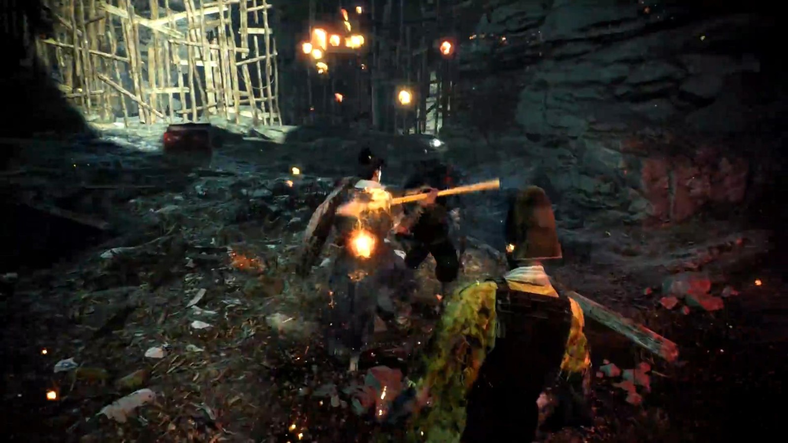 《卧龙：苍天陨落》武器“枪”是华丽的示范。