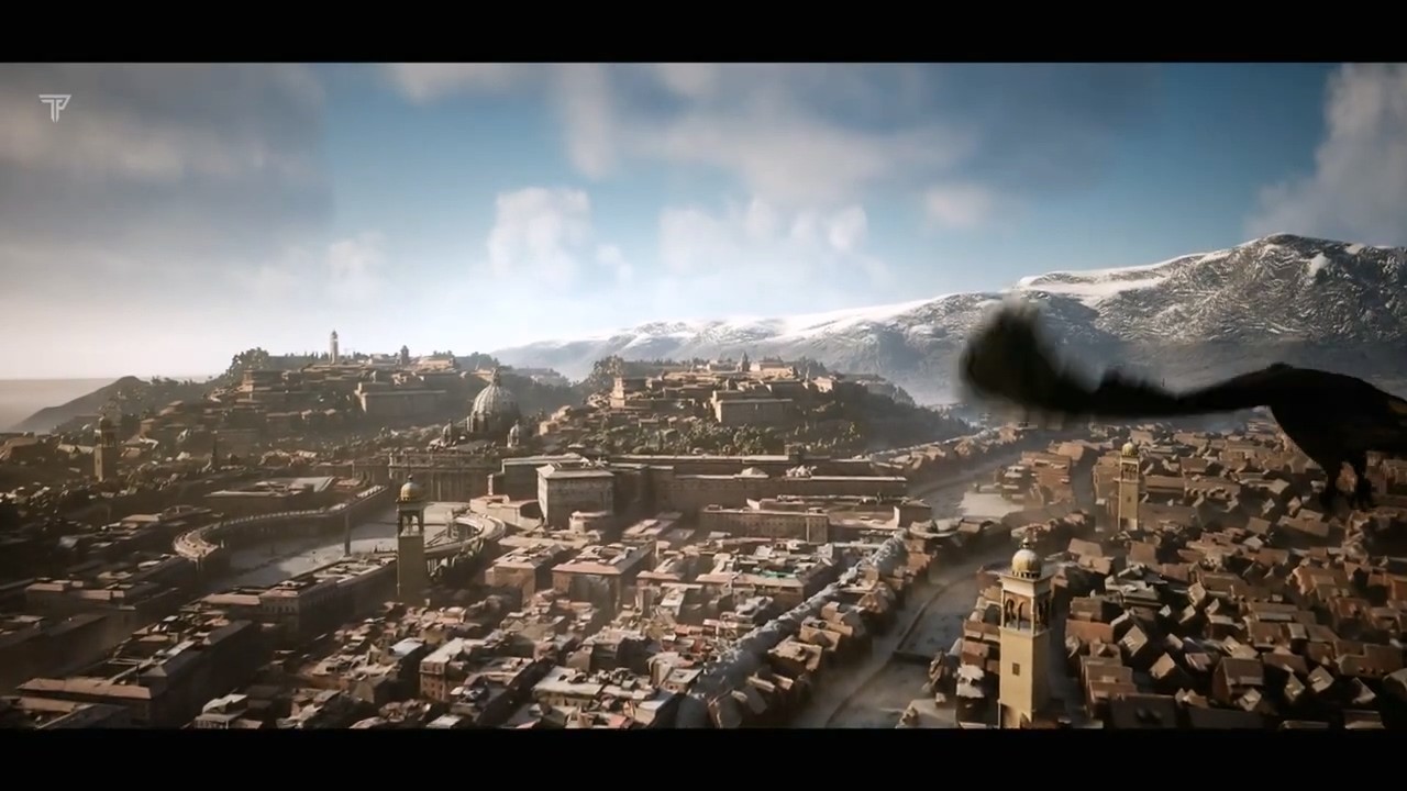 范虚幻5自制《刺客信条2》展示环境很逼真。