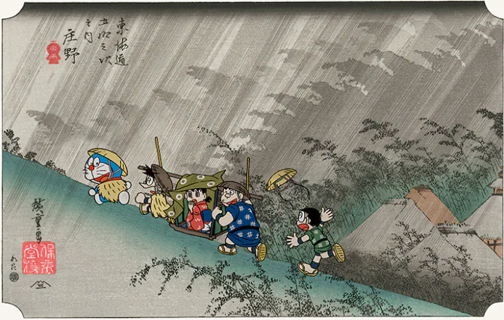 《哆啦A梦》新浮世绘的主题制作精良，别具一格。