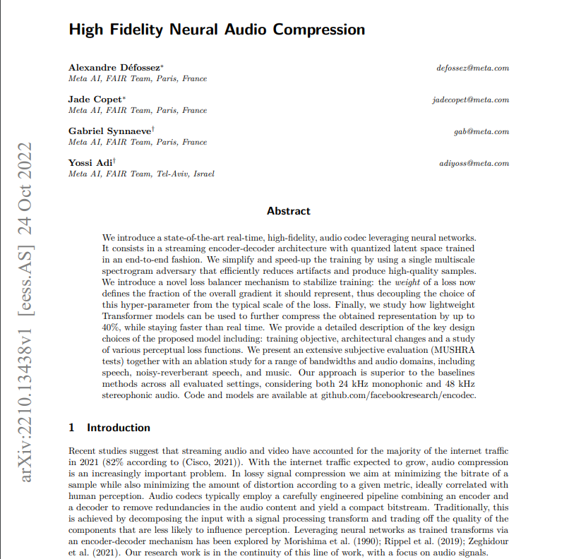 Meta宣布了一项新的开源AI语音压缩技术:它声称压缩率提高了十倍。