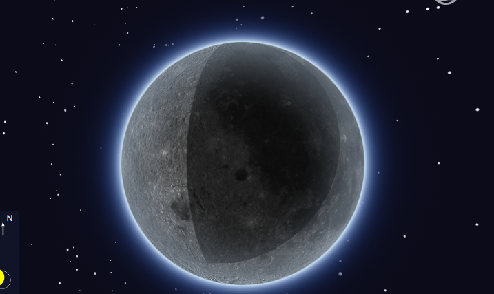 今晚将上演红月亮全食的奇观。网友会提前开一个模拟网站预览。