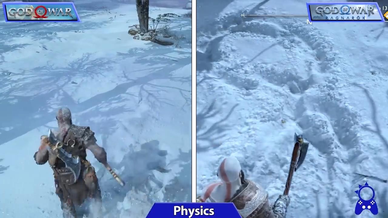 《战神5》与《战神4》相比，视频画面更美！