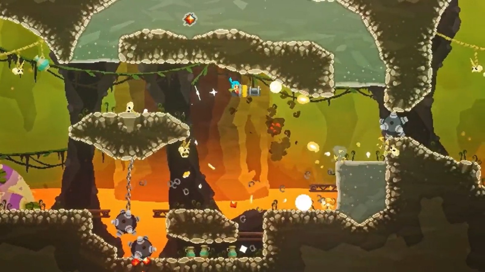 像素天元突破？动作游戏《电钻少女》明年发售。