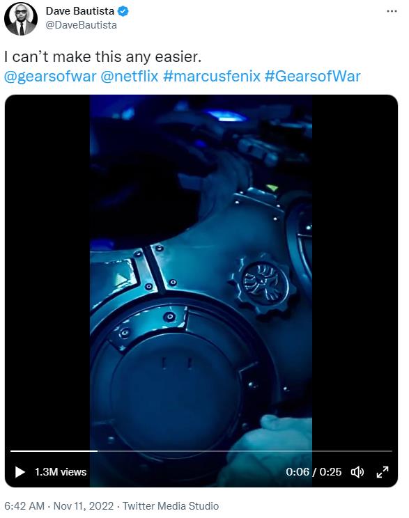 戴夫·巴蒂斯塔:有兴趣参与《战争机器》电影