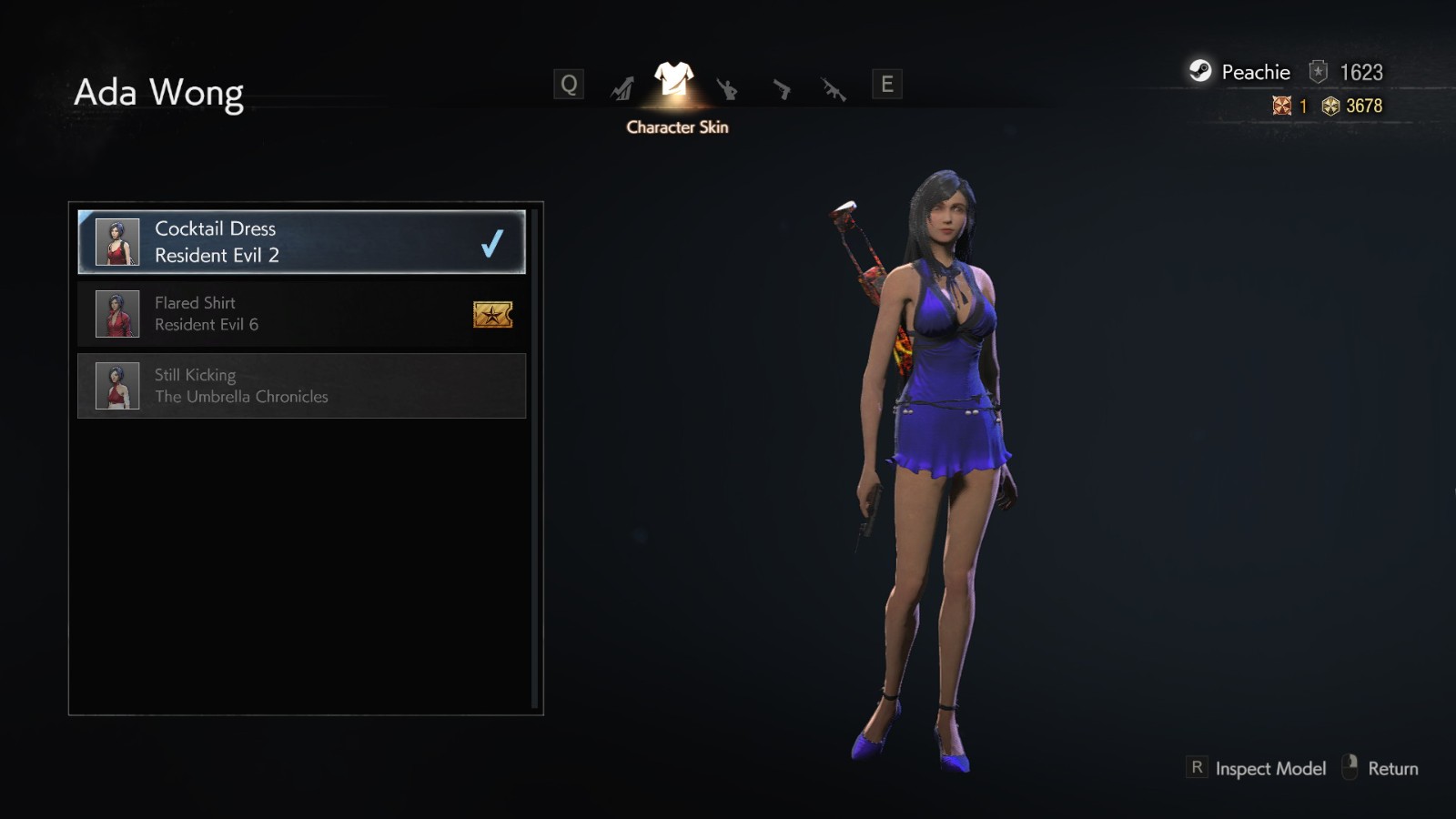 《生化危机Re：Verse》蒂芙尼紫裙Mod女神真的很抢眼。