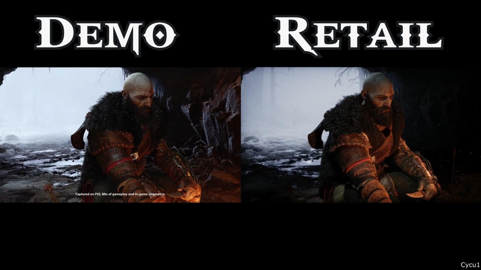 《战神：诸神黄昏》预览显示与真机相比是否缩水？