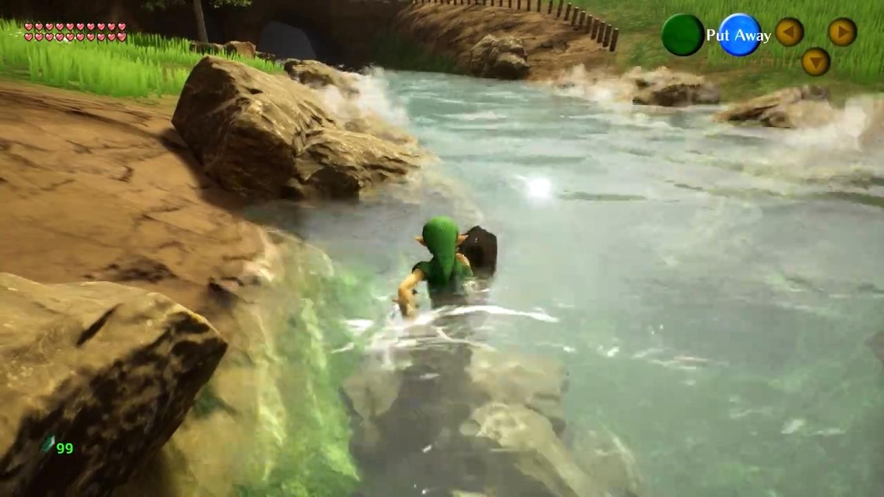 5虚幻再现《塞尔达：时之笛》新的试玩画面还不错。