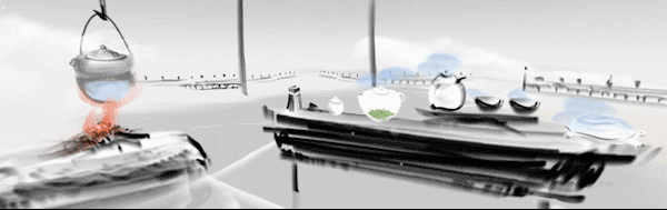 风墨冒险益智游戏《冬蜃楼》现已在Steam发售。