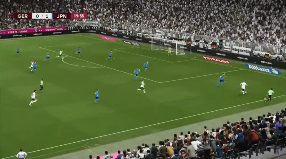 3.6万人看世界杯直播，其实是一个游戏画面。