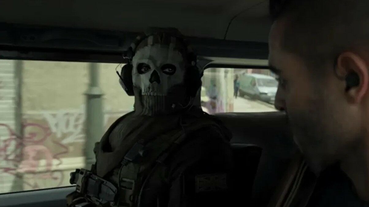 《使命召唤19：现代战争2》鬼面具下的真脸看起来很帅。